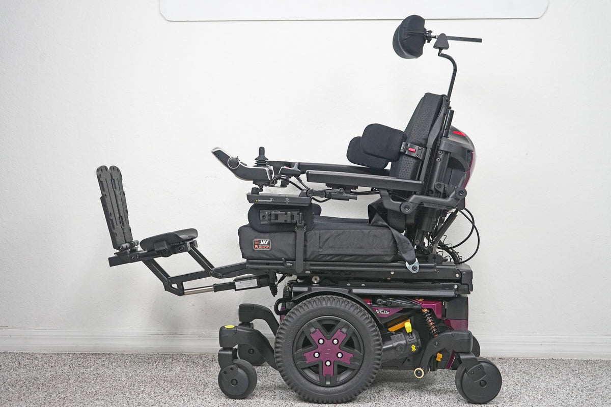 Quantum Edge 3 Stretto Power Wheelchair 12" iLevel Seat Lift, Tilt, Recline & Legs - 7121