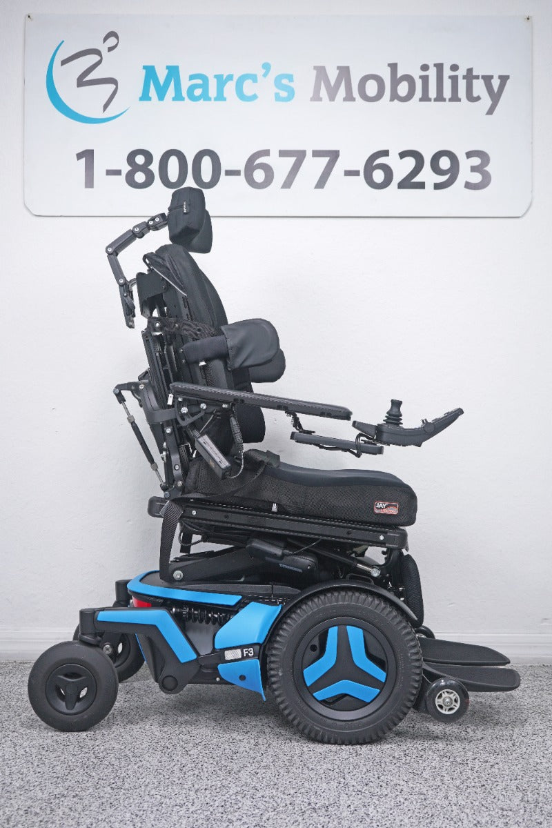 Permobil F3 Power Wheelchair 12" Seat Lift, Tilt, Recline, Legs & Anterior Tilt - 8947
