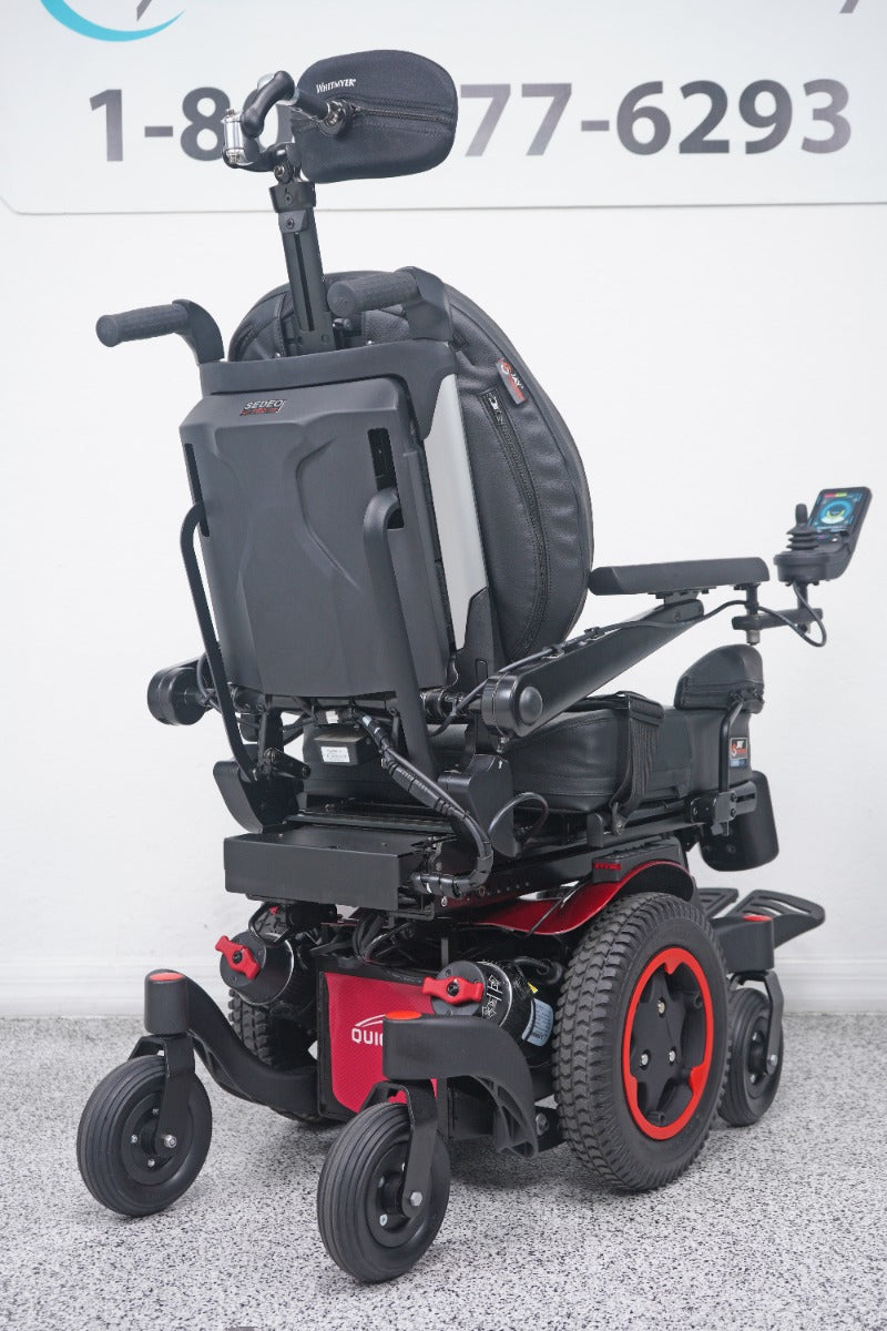 Quickie Q300 M Mini Power Wheelchair Seat Lift, Tilt, Recline & Legs - 9008