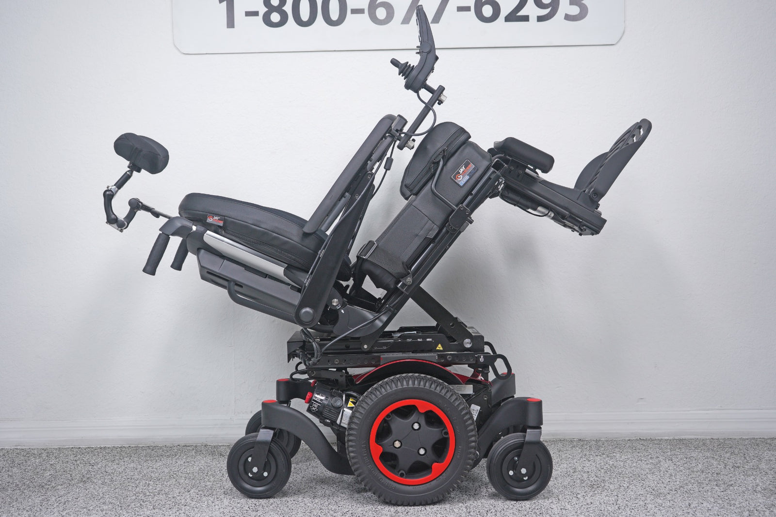 Quickie Q300 M Mini Power Wheelchair Seat Lift, Tilt, Recline & Legs - 9008
