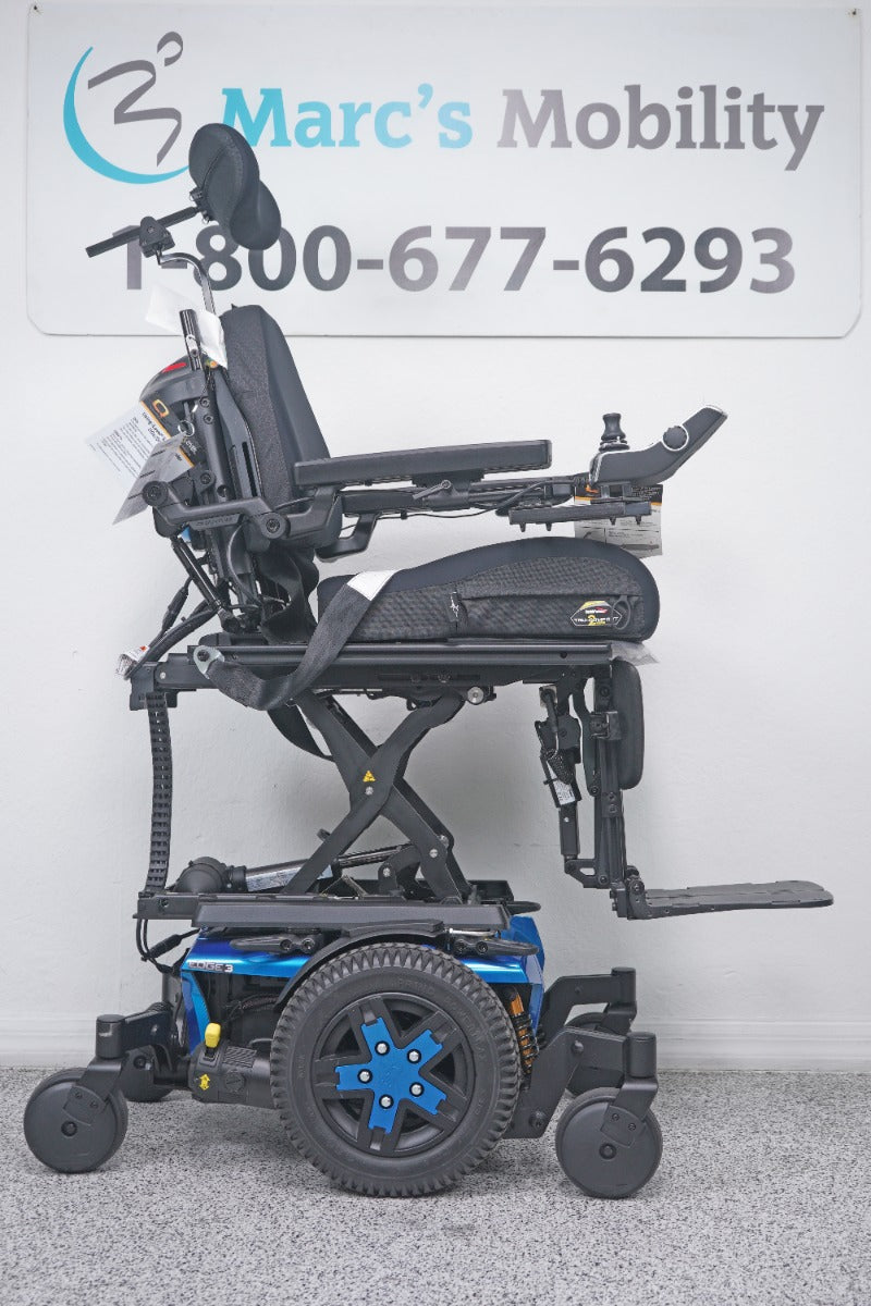 Quantum Edge 3 Power Wheelchair 12" iLevel Seat Lift, Tilt, Recline & Legs - 9022