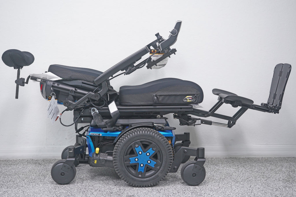 Quantum Edge 3 Power Wheelchair 12" iLevel Seat Lift, Tilt, Recline & Legs - 9022