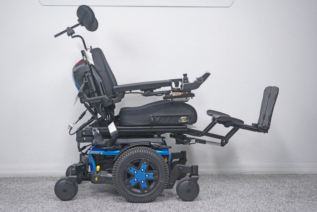 Quantum Edge 3 Power Wheelchair 12" iLevel Seat Lift, Tilt, Recline & Legs - 9022