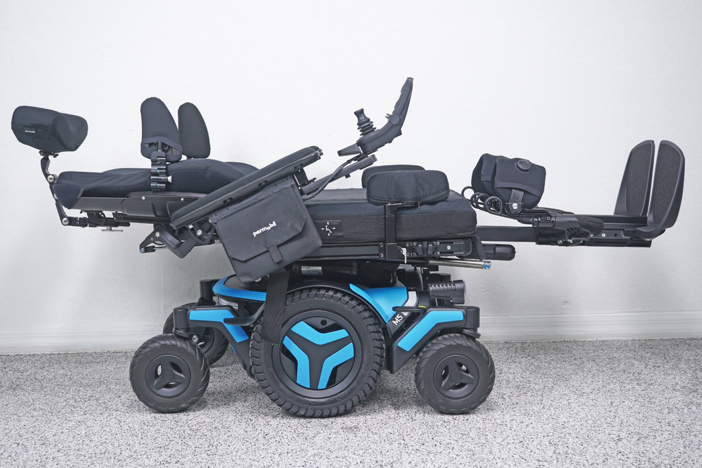Permobil M5 Power Wheelchair 14" Seat Lift, Tilt, Recline, Legs & Anterior Tilt - 8988
