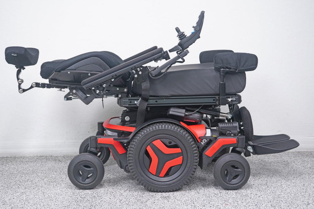 Permobil M3 Power Wheelchair 12" Seat Lift, Tilt, Recline, Legs & Anterior Tilt - 9014