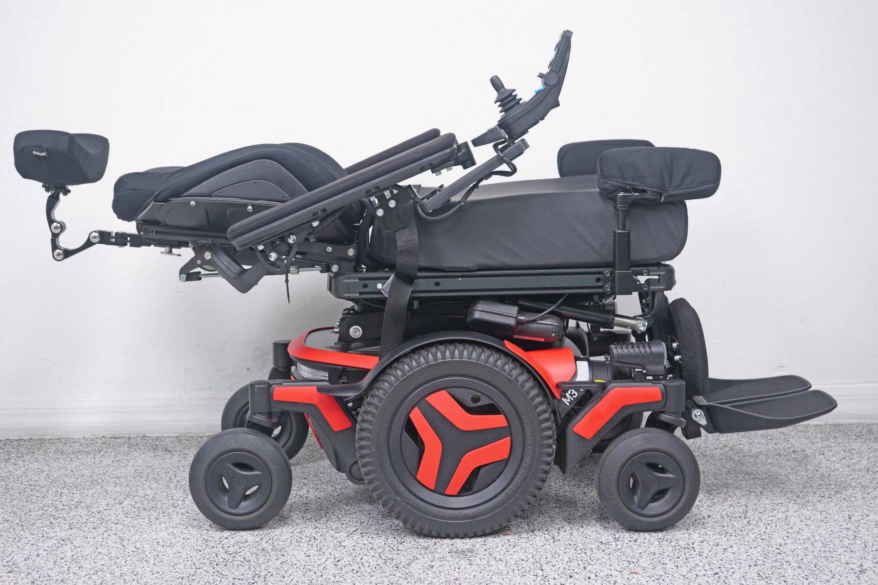 Permobil M3 Power Wheelchair 12" Seat Lift, Tilt, Recline, Legs & Anterior Tilt - 9014
