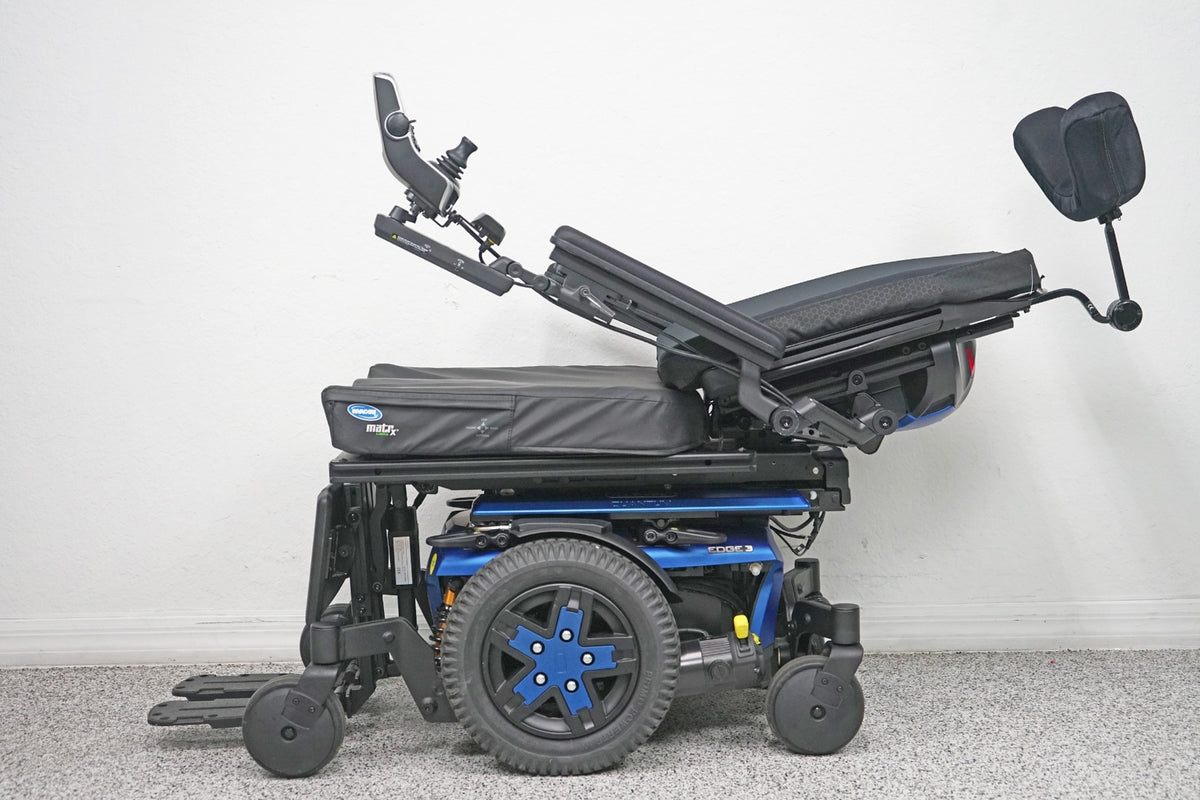 Quantum Edge 3 Power Wheelchair 12" iLevel Seat Lift, Tilt, Recline & Legs - 7202