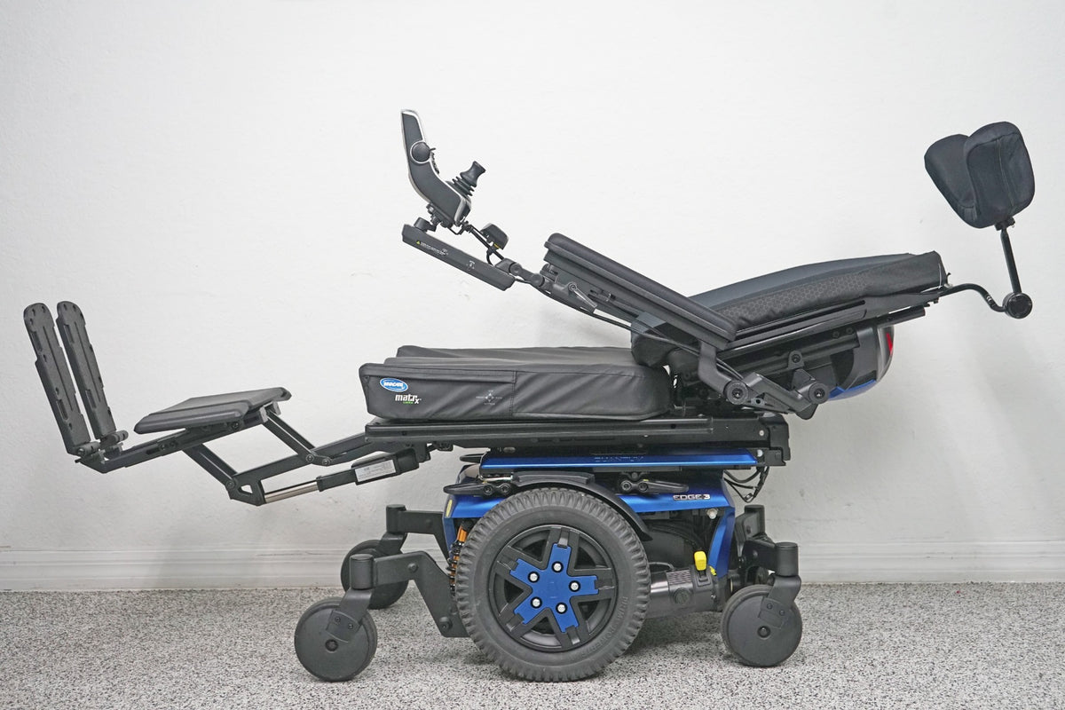 Quantum Edge 3 Power Wheelchair 12" iLevel Seat Lift, Tilt, Recline & Legs - 7202