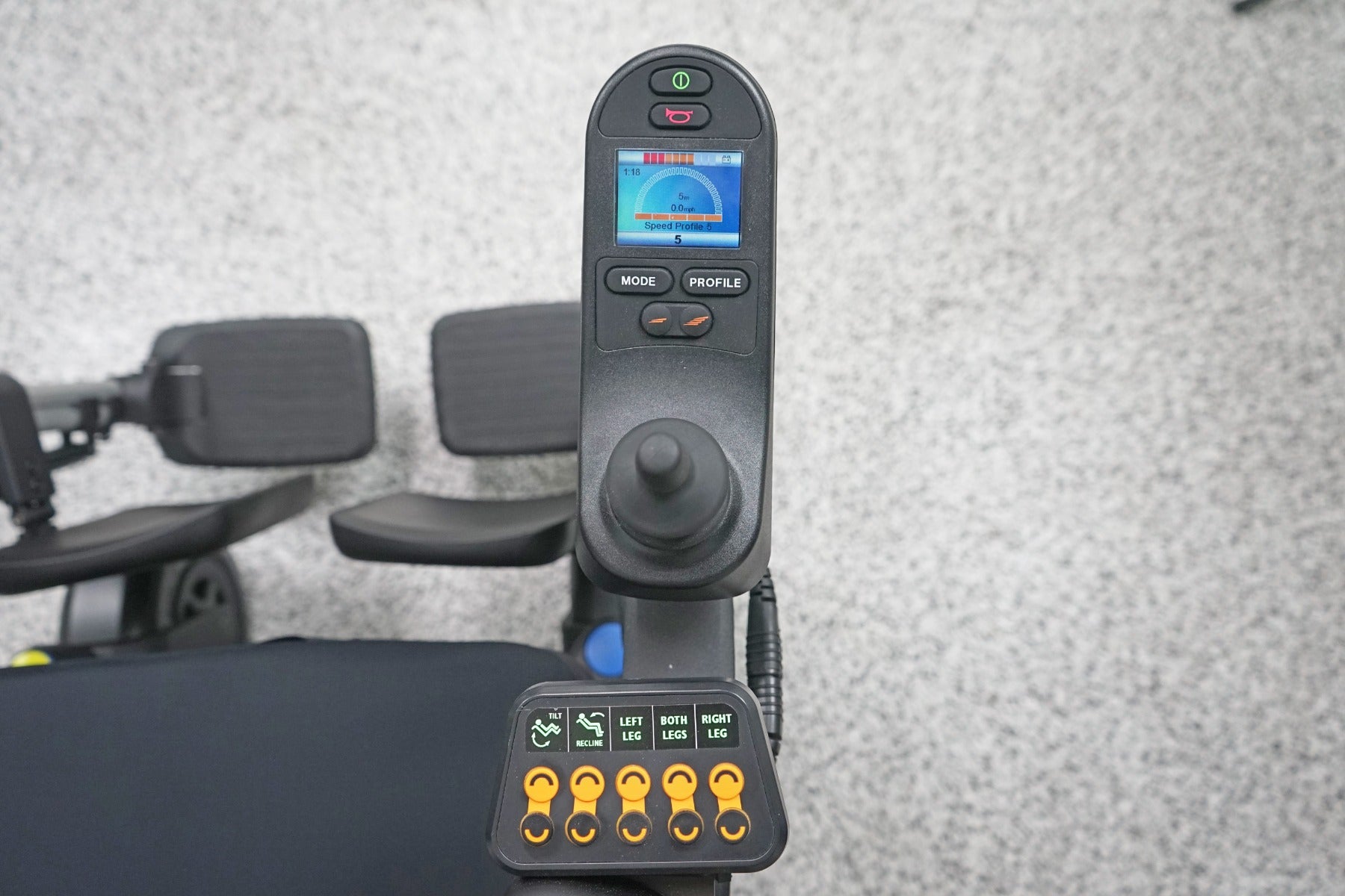 Quickie Q500 H Power Wheelchair Tilt, Recline & Legs - 7329