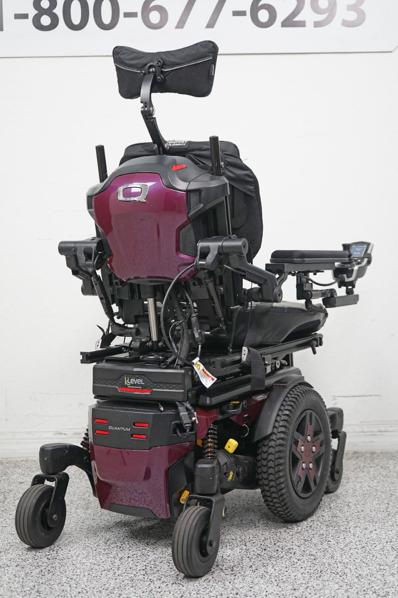 Quantum Edge 3 Stretto Power Wheelchair - 12" iLevel Seat Lift, Recline, Tilt, Legs - 5447