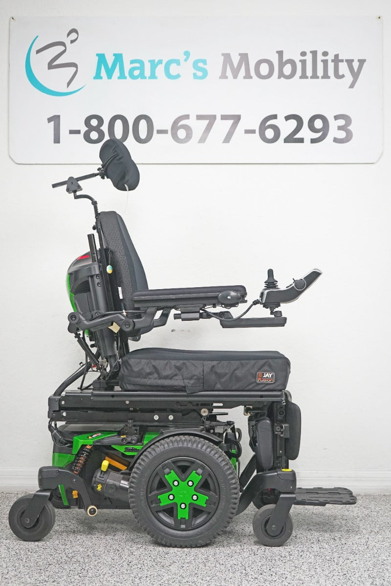Quantum Edge 3 Stretto Power Wheelchair 12" iLevel Seat Lift, Tilt, Recline & Legs - 7408