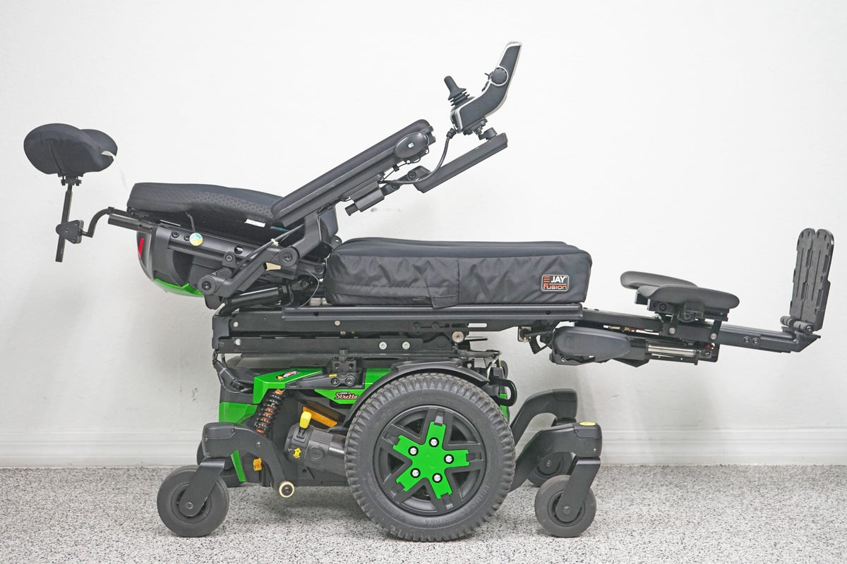 Quantum Edge 3 Stretto Power Wheelchair 12" iLevel Seat Lift, Tilt, Recline & Legs - 7408