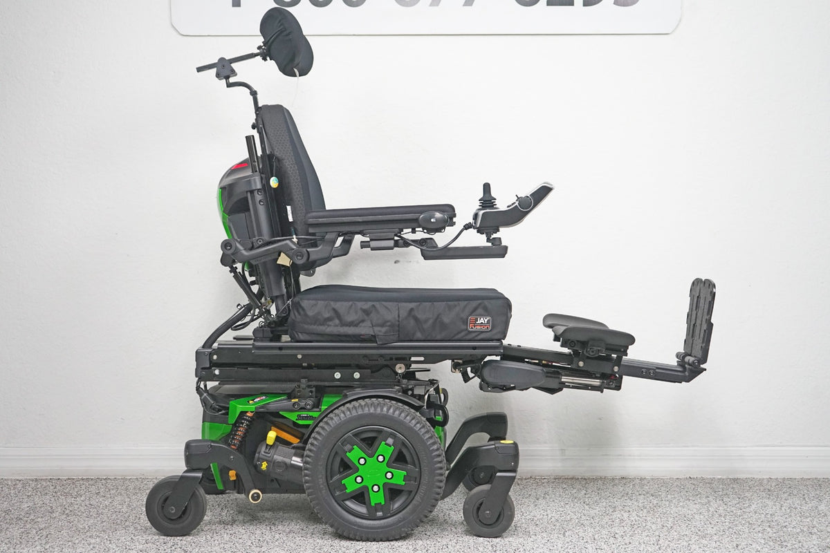 Quantum Edge 3 Stretto Power Wheelchair 12" iLevel Seat Lift, Tilt, Recline & Legs - 7408