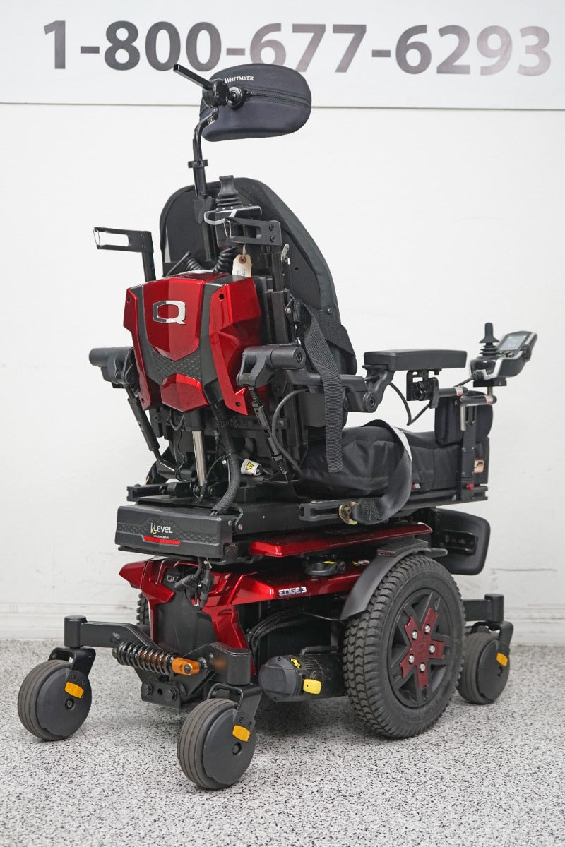 Quantum Edge 3 iLevel Power Wheelchair w/ 12" Seat Lift, Tilt, Recline & Legs - 5548