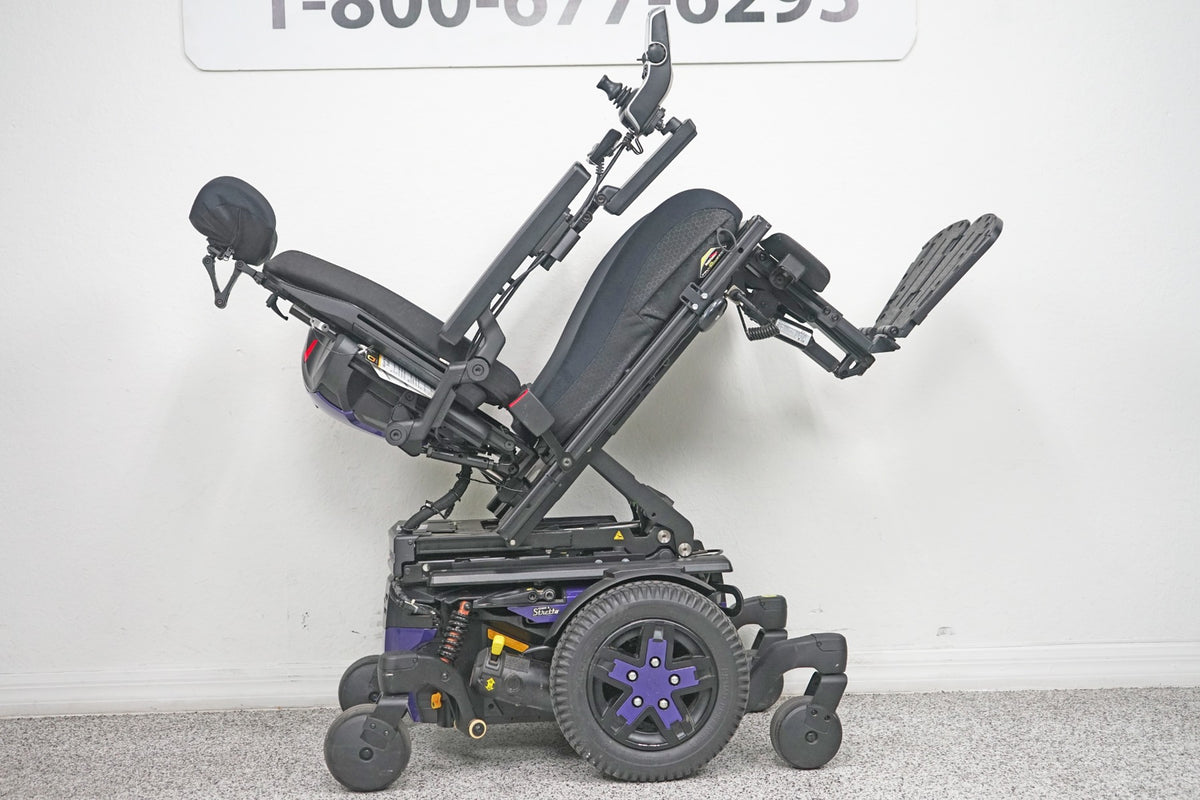 Quantum Edge 3 Stretto Power Wheelchair 12" iLevel Seat Lift, Tilt, Recline & Legs - 7466