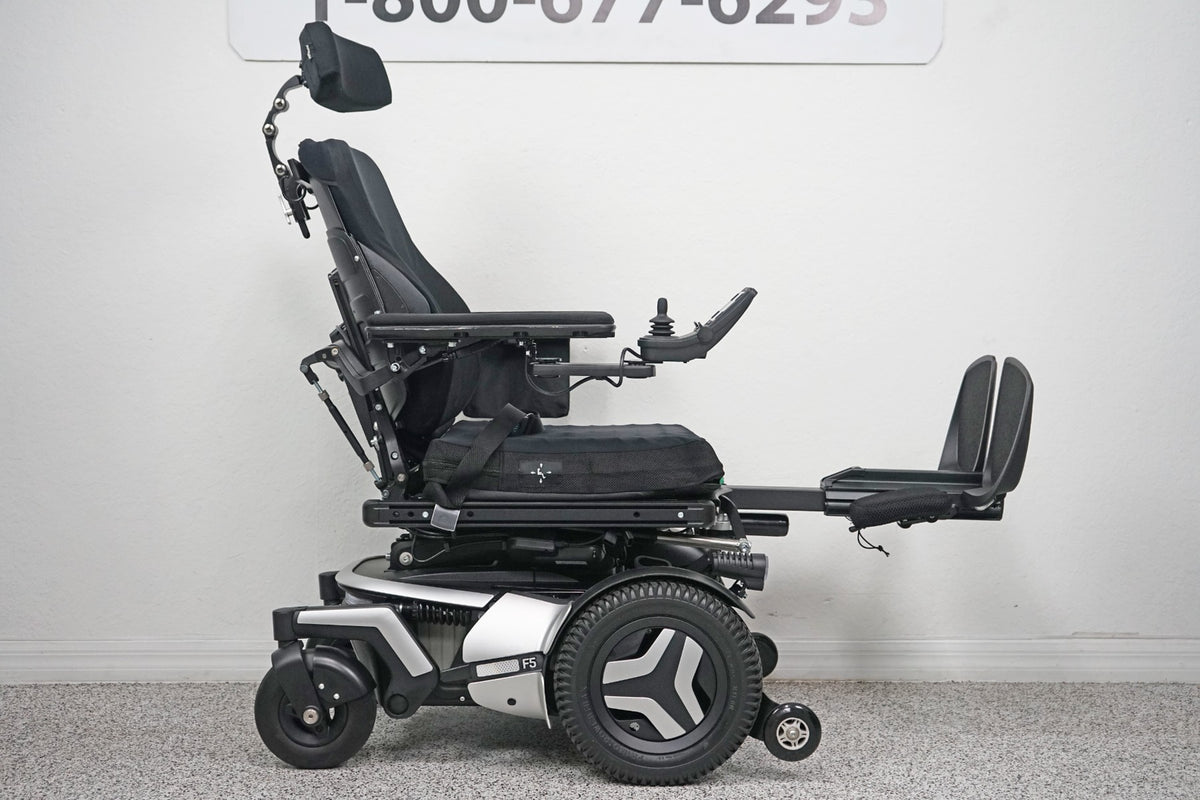 Permobil F5 Power Wheelchair w 14" Seat Lift, Tilt, Recline, Legs & Anterior Tilt - 5633