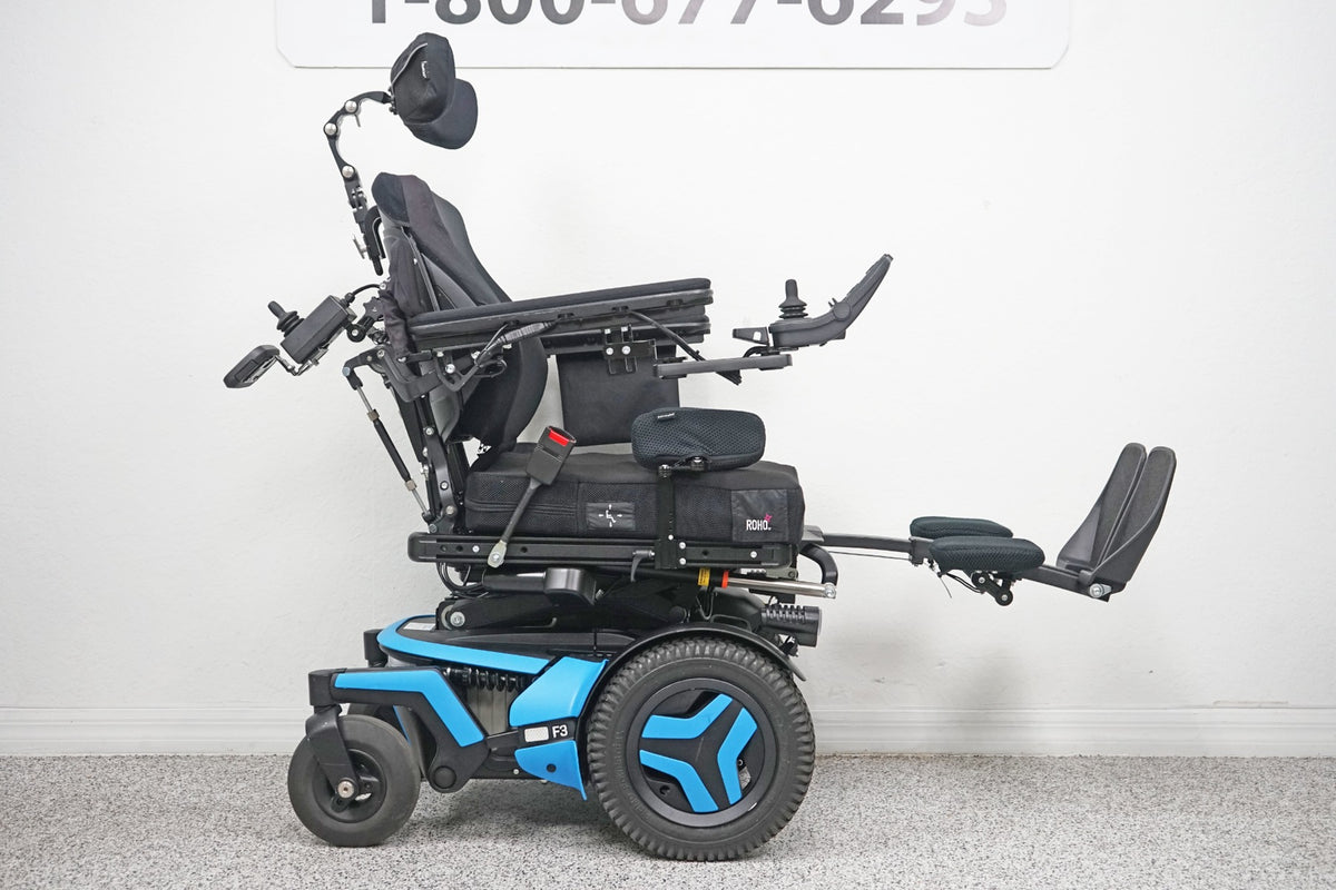 Permobil F3 Power Wheelchair 12" Seat Lift, Tilt, Recline, Legs & Anterior Tilt - 5669