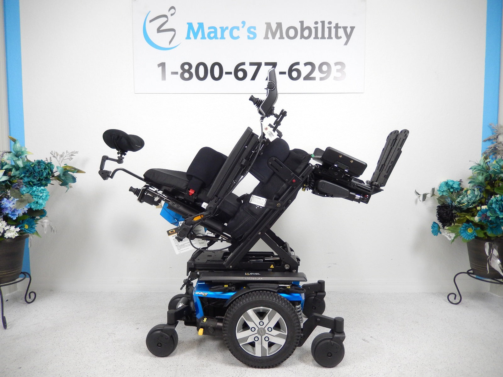 Quantum 6 Edge 2.0 Power Wheelchair 12 in Seat Lift, Recline, Tilt, Legs #2863
