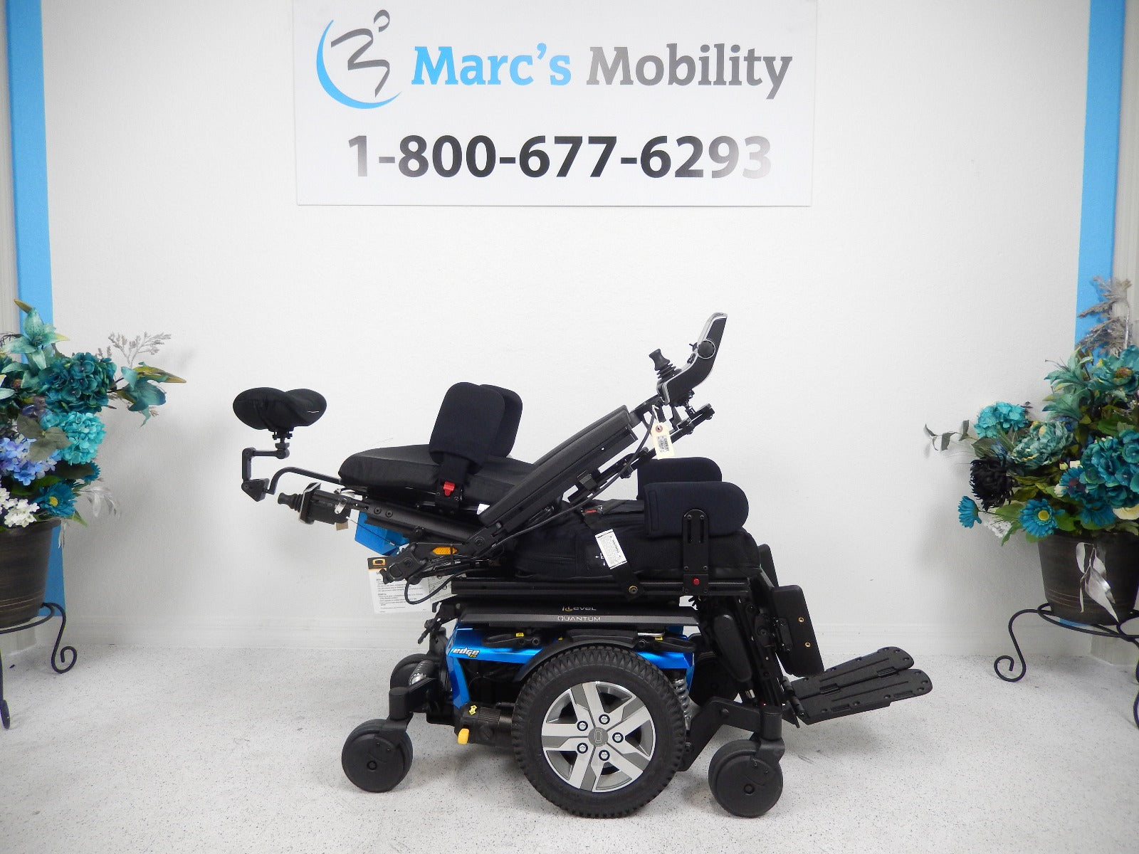 Quantum 6 Edge 2.0 Power Wheelchair 12 in Seat Lift, Recline, Tilt, Legs #2863