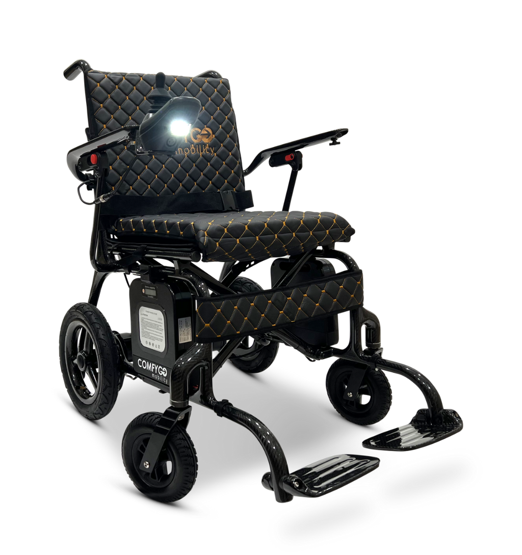 Phoenix Carbon Fiber Electric Wheelchair: Lightweight, Long-Range, Airline Approved - ComfyGo