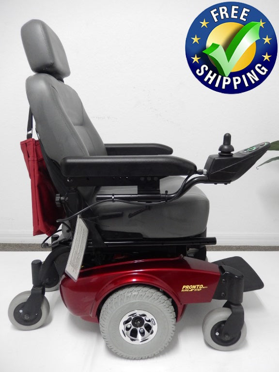 Invacare Pronto M71 Power Chair - Used Wheelchairs (Red)