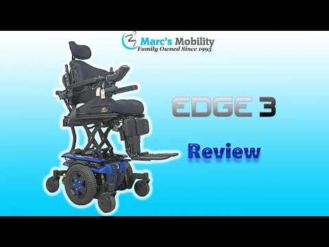 Quantum Edge 3 Powerchair Fully Loaded in Blue - Review # 8571