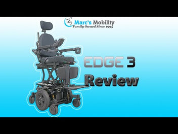 Quantum Edge 3 Fully Loaded with Seat Lift Tilt Recline and Legs - Review # 7591 marcsmobility.com