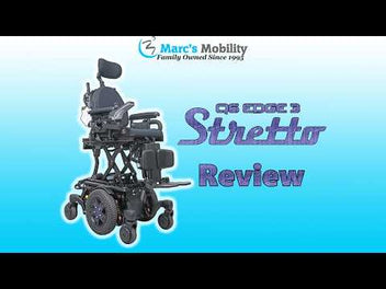 Quantum Edge 3 Stretto Power Wheelchair 12" iLevel Seat Lift, Tilt, Recline & Legs - 8986