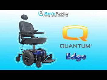 Quantum Edge Powerchair with Large Knobby Tires and Seat Lift - Review # 8714