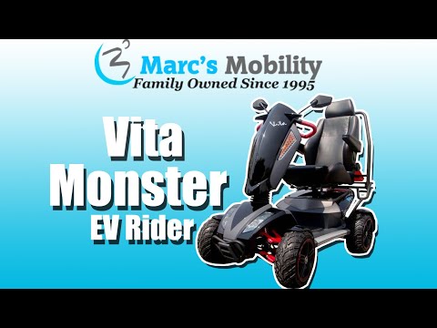 EV Rider Vita Monster - S12x - 4-Wheel Mobility Scooter - Off Road Recreational Mobility Scooter
