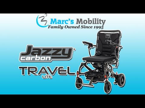 Jazzy Carbon Travel Lite - Short REVIEW - Folding Portable Airline Approved Power Chair