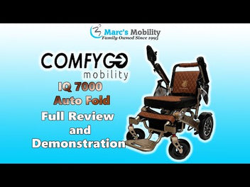 MAJESTIC IQ-7000 Auto Folding Remote Controlled Electric Wheelchair - @ComfyGO  - Full Review
