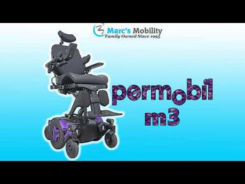 Permobil M3 Power Wheelchair 12" Seat Lift, Tilt, Recline, Legs & Anterior Tilt - 9051