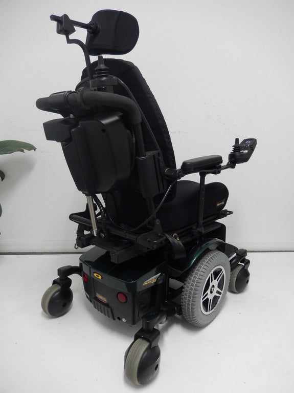 Pride Mobility Quantum 614 Power Chair with TILT, RECLINE & LEGS - Used Wheelchairs (Green)