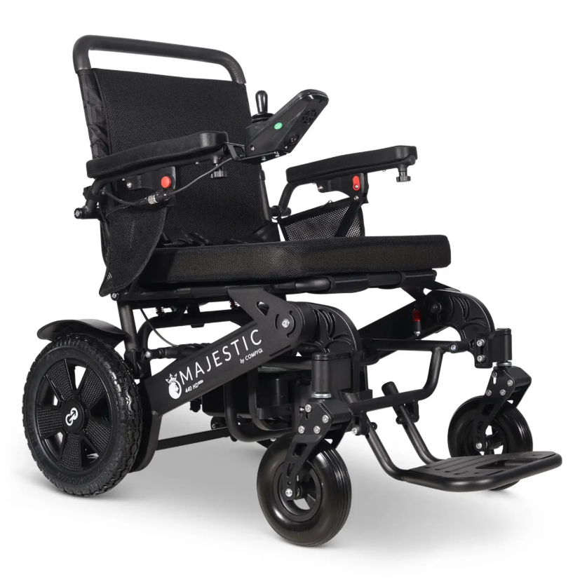 MAJESTIC 440 HD PLUS Manual Folding Remote Controlled Heavy Duty Electric Wheelchair - ComfyGO