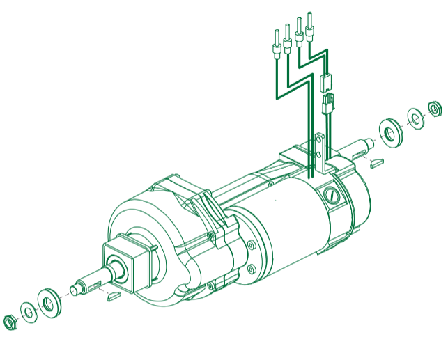 Motor/Brake Transaxle Assembly - Victory 9, 10 & 10.2