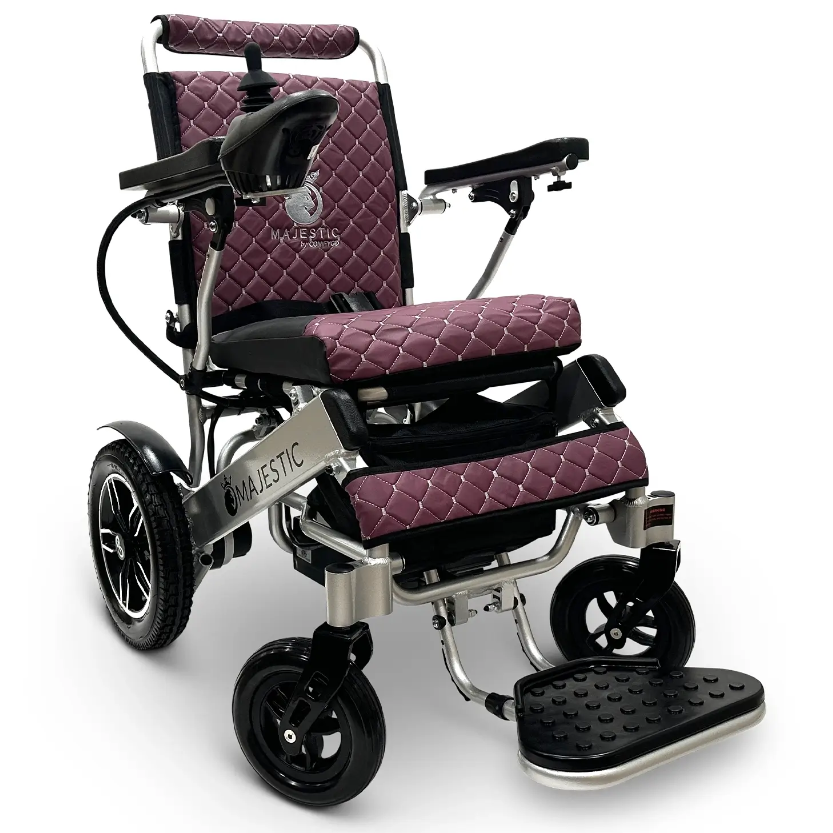 MAJESTIC IQ-8000 Manual Folding Remote Controlled Electric Wheelchair - ComfyGO