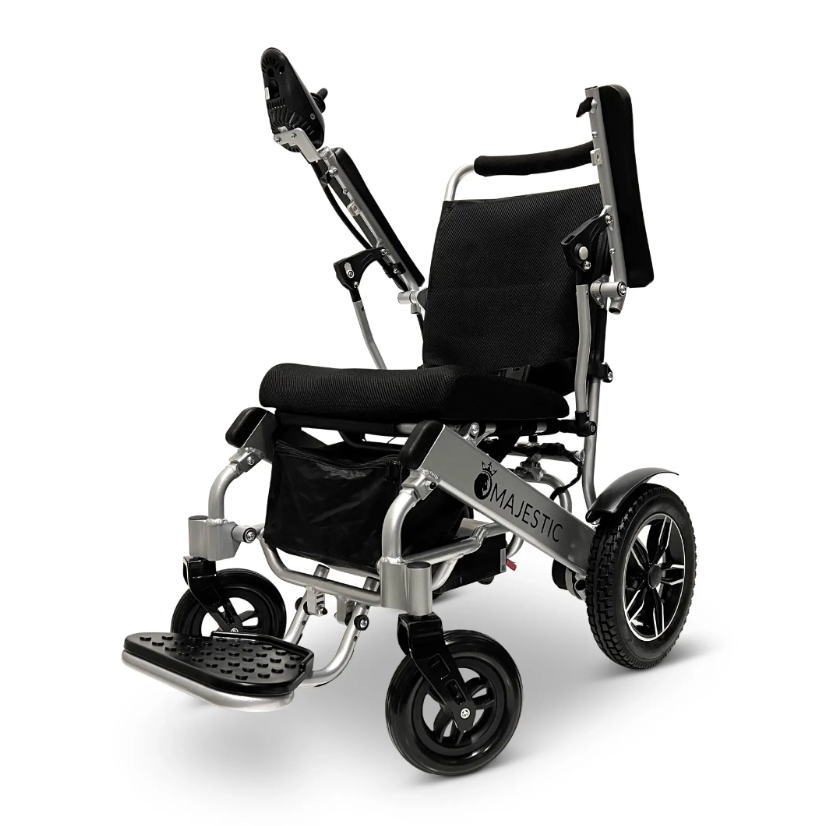 MAJESTIC IQ-8000 Manual Folding Remote Controlled Electric Wheelchair - ComfyGO