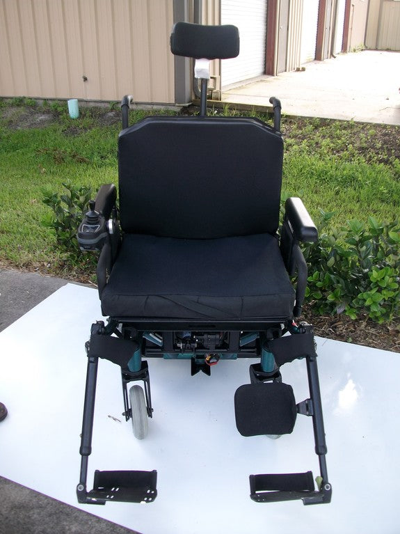 Sunrise Medical Quickie S-646 SE Power Chair with ELECTRIC TILT & LEGS - Used Wheelchairs (Green)