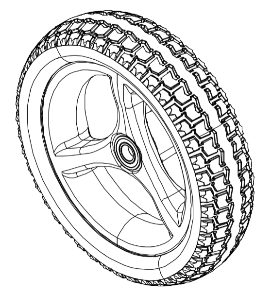 Front Wheel Assembly (2) - Super Portable