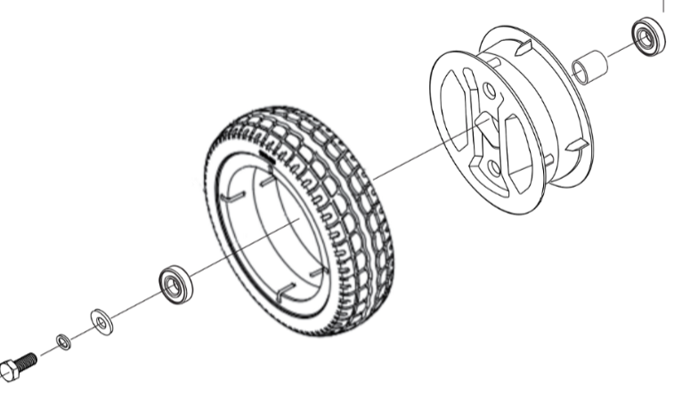 Front Wheel Assembly (2) - Go Go Carbon
