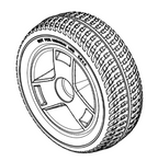 Rear Wheel Assembly - Go Go Elite Traveller (Set of 2)