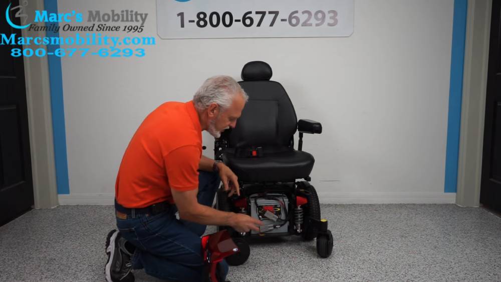 installing batteries in permobil electric wheelchair
